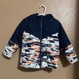 Swiss Tech Kids' Navy and Orange Coat